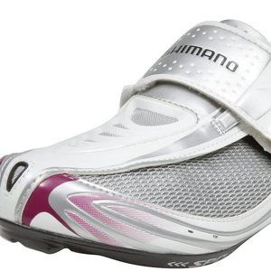Shimano Women's Road/Triathlon Cycling Shoes - SH-WT52 (WHITE/PURPLE - 39)